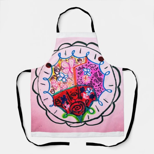 Blume mit gesäugtem Aussehen Schürze (Vorderseite)