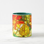 Blume mit geschliffener Glasblässe Vintage Blume Tasse (Zentrum)