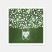 Blume mit Glaskeramik Serviette (Vorderseite)