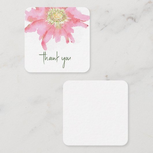 Blume mit handgemalten Wasserfarben | Custom Viele Mitteilungskarte (Vorne/Hinten)