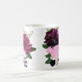 Blume mit handgemalten Wasserfarben Kaffeetasse (Mittel)
