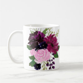 Blume mit handgemalten Wasserfarben Kaffeetasse