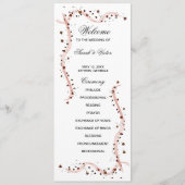 Blume mit handgezeichneter Schleife, doppelseitige Programm (Vorderseite)