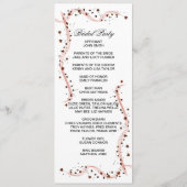 Blume mit handgezeichneter Schleife, doppelseitige Programm (Rückseite)