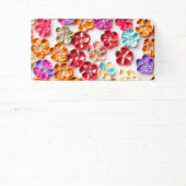 Blume mit Handnähte, Multicolor Banner (InSitu)