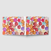 Blume mit Handnähte, Multicolor Gästebuch (Voll)