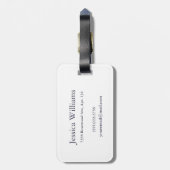 Blume mit Handnähte, Multicolor Gepäckanhänger (Rückseite vertikal)