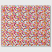 Blume mit Handnähte, Multicolor Geschenkpapier (Flach)