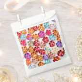 Blume mit Handnähte, Multicolor Geschenktütchen (Ausgeschnitten)