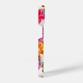 Blume mit Handnähte, Multicolor iPhone Hülle (Rechte Seite)