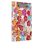 Blume mit Handnähte, Multicolor Klemmbrett (Rechts)