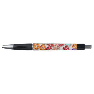 Blume mit Handnähte, Multicolor Kugelschreiber
