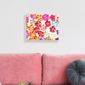 Blume mit Handnähte, Multicolor Leinwanddruck (Insitu (Wohnzimmer))