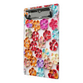 Blume mit Handnähte, Multicolor Mini Klemmbrett (Gewinkelt2)