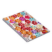 Blume mit Handnähte, Multicolor Notizblock (Rechte Seite)