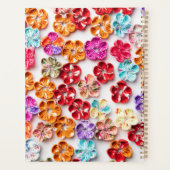 Blume mit Handnähte, Multicolor Planer (Rückseite)