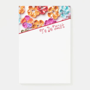 Blume mit Handnähte, Multicolor Post-it Klebezettel