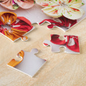 Blume mit Handnähte, Multicolor Puzzle (Seite)