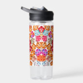 Blume mit Handnähte, Multicolor Trinkflasche (Rechts)