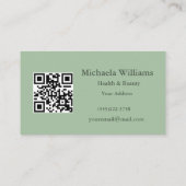 Blume mit Handnähte, Multicolor Visitenkarte (Rückseite)