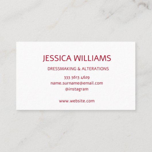 Blume mit Handnähte, Multicolor Visitenkarte (Rückseite)