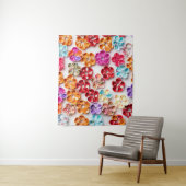 Blume mit Handnähte, Multicolor Wandteppich (Beispiel)