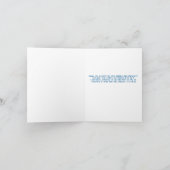 Blume mit hellen Aquarellfarben individuell anpass Karte (Innenseite)