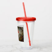 Blume mit Hummingbirds Heade Acryltrinkbecher (Links)