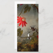 Blume mit Hummingbirds Heade Card (Vorne/Hinten)