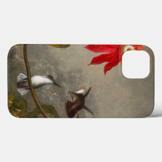 Blume mit Hummingbirds Heade Case-Mate iPhone Hülle (Rückseite (Horizontal))