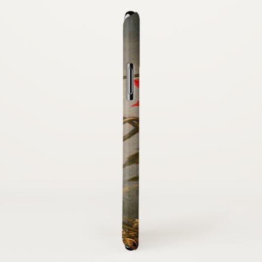 Blume mit Hummingbirds Heade Case-Mate iPhone Hülle (Hinten/Rechts)