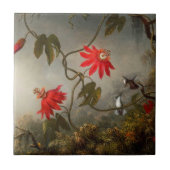 Blume mit Hummingbirds Heade Fliese (Vorderseite)