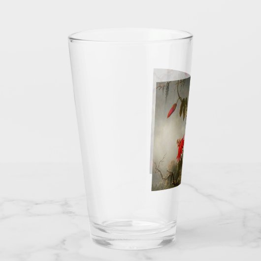 Blume mit Hummingbirds Heade Glas (Rechts)