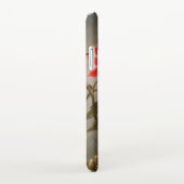 Blume mit Hummingbirds Heade iPhone Hülle (Rechte Seite)