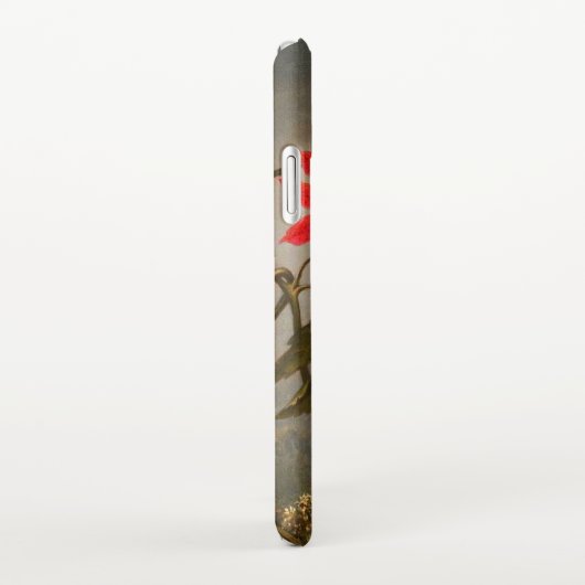 Blume mit Hummingbirds Heade iPhone Hülle (Rechte Seite)