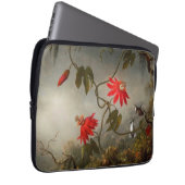 Blume mit Hummingbirds Heade Laptopschutzhülle (Vorne Rechts)