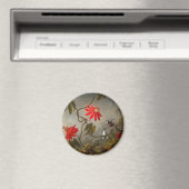Blume mit Hummingbirds Heade Magnet (In Situ (Geschirrspüler))