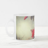 Blume mit Hummingbirds Heade Mattglastasse (Links)