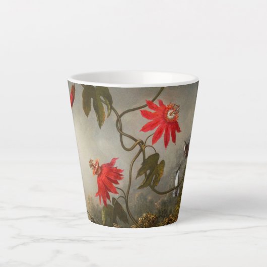 Blume mit Hummingbirds Heade Milchtasse (Vorderseite)