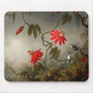 Blume mit Hummingbirds Heade Mousepad