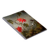 Blume mit Hummingbirds Heade Notizblock (Rechte Seite)