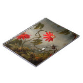 Blume mit Hummingbirds Heade Notizblock (Linke Seite)