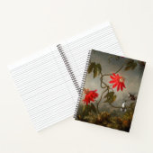 Blume mit Hummingbirds Heade Notizblock (Innenseite)