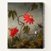 Blume mit Hummingbirds Heade Notizblock (Rückseite)