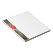 Blume mit Hummingbirds Heade Notizblock (angewinkelt)