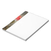 Blume mit Hummingbirds Heade Notizblock (Rotiert)