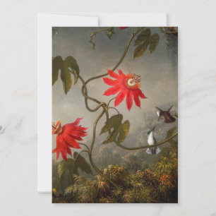 Blume mit Hummingbirds Heade Save The Date