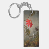 Blume mit Hummingbirds Heade Schlüsselanhänger (Vorderseite links)