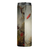 Blume mit Hummingbirds Heade Thermosbecher (Rückseite)