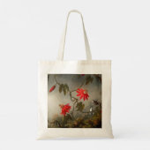 Blume mit Hummingbirds Heade Tragetasche (Rückseite)
